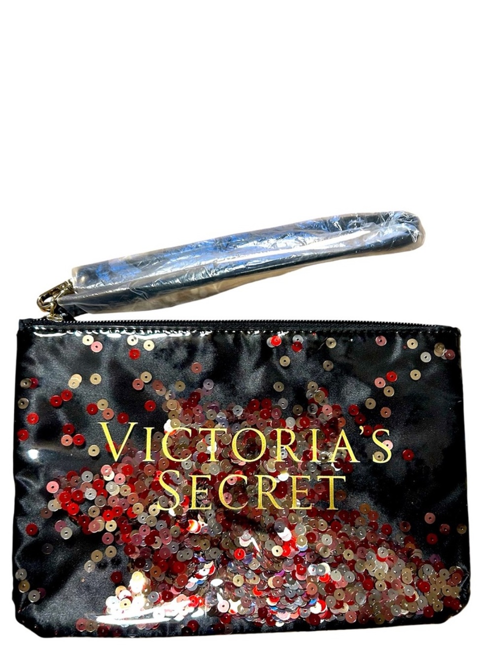 Victoria's Secret Black Sequin Wristlet